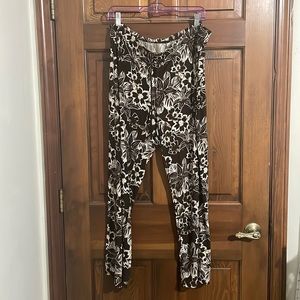 Brown Floral PJ Pants